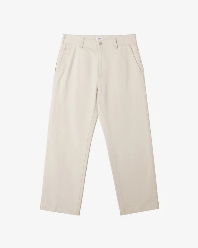 Obey HARDWORK CARPENTER DENIM - SILVER GREY FADED WASH sold by Sun Diego Boardshops