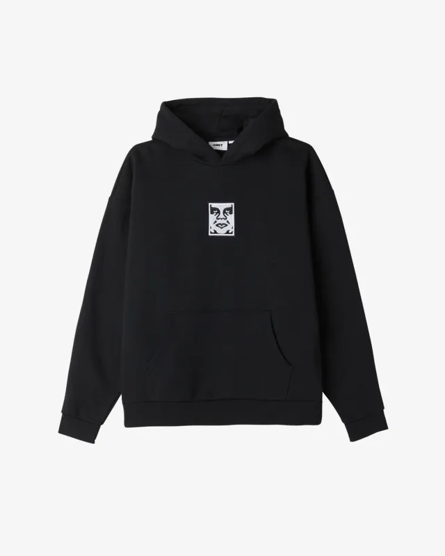 Obey ICON II EXTRA HEAVY PULLOVER - BLACK sold by Sun Diego Boardshops