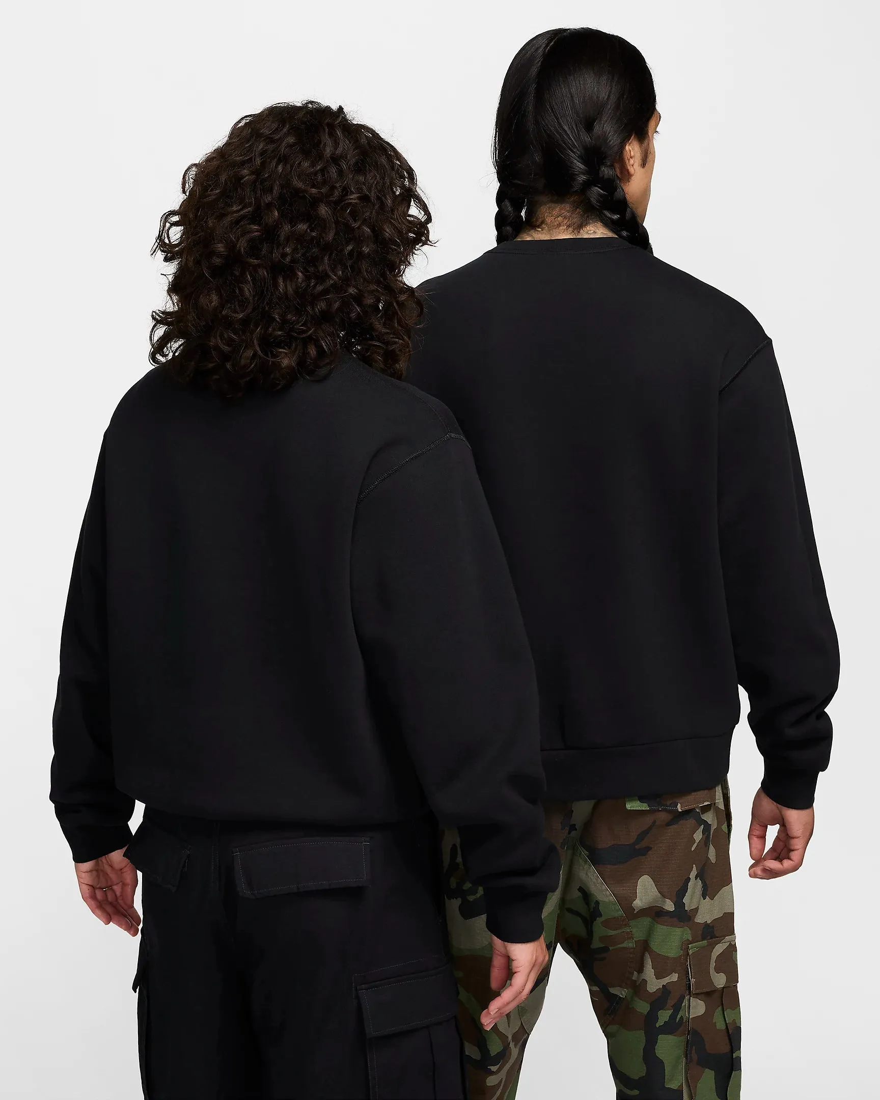 Nike Fleece Skate Crew - BLACK/WHITE sold by Sun Diego Boardshops product image thumbnail 2