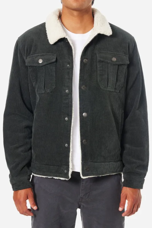 KATIN HARRIS CORDUROY JACKET - BLACK WASH sold by Sun Diego Boardshops