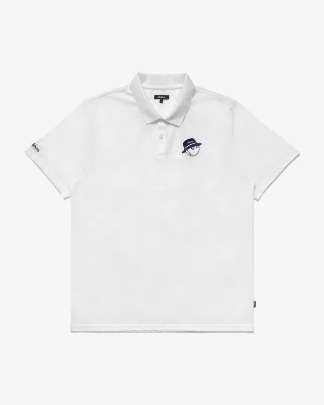 Malbon Cooper Core Polo - White made by Malbon