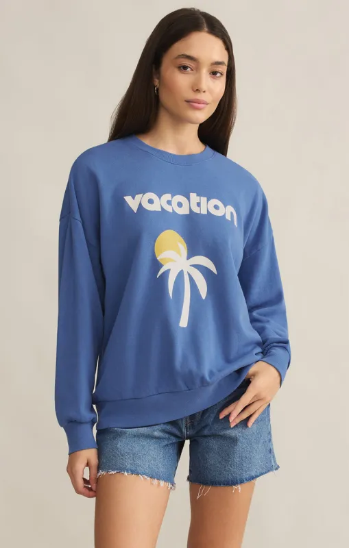 Z-Supply Vacay Sunday Sweatshirt - RIVIERA sold by Sun Diego Boardshops