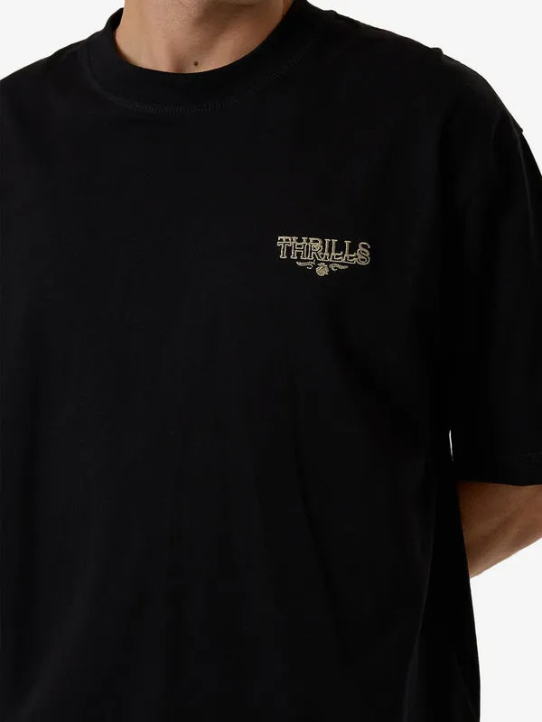THRILLS Be Adorned Box Fit Oversize Short Tee - BLACK sold by Sun Diego Boardshops product image thumbnail 3