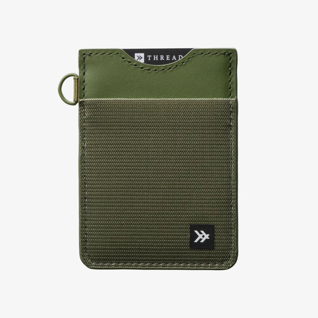 THREAD Vertical Wallet - OLIVE sold by Sun Diego Boardshops