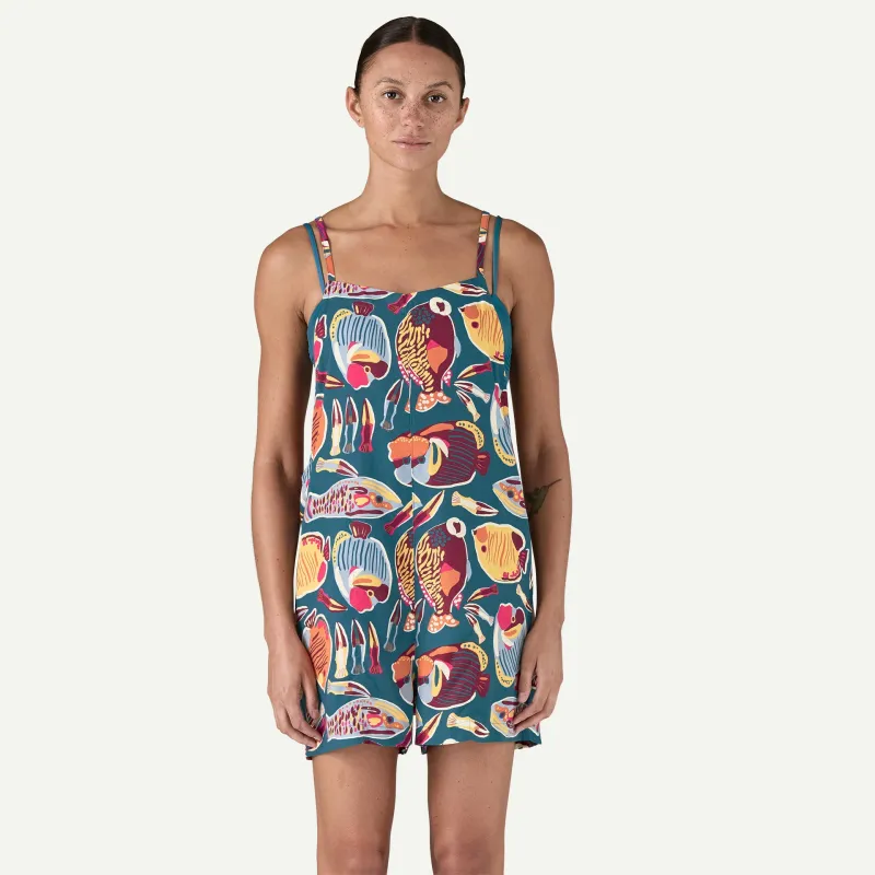 Patagonia Women's Tidal Threads Romper - WRASSE WETLAND BLUE sold by Sun Diego Boardshops