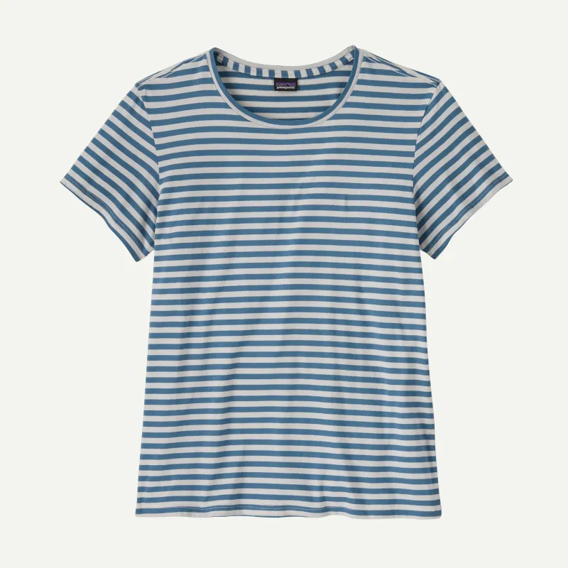 Patagonia Women's Regenerative Organic Certified Cotton Tee - STILL BLUE sold by Sun Diego Boardshops