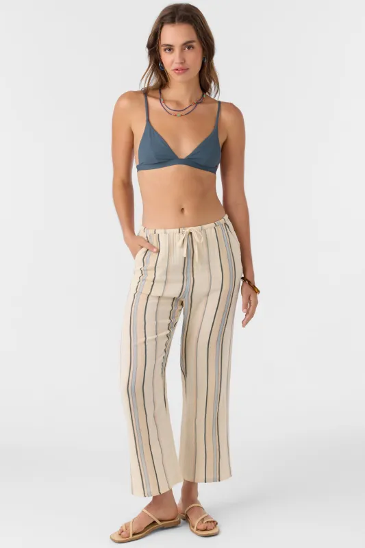 O'Neill BRENDA STRIPE PANTS - TAPIOCA sold by Sun Diego Boardshops