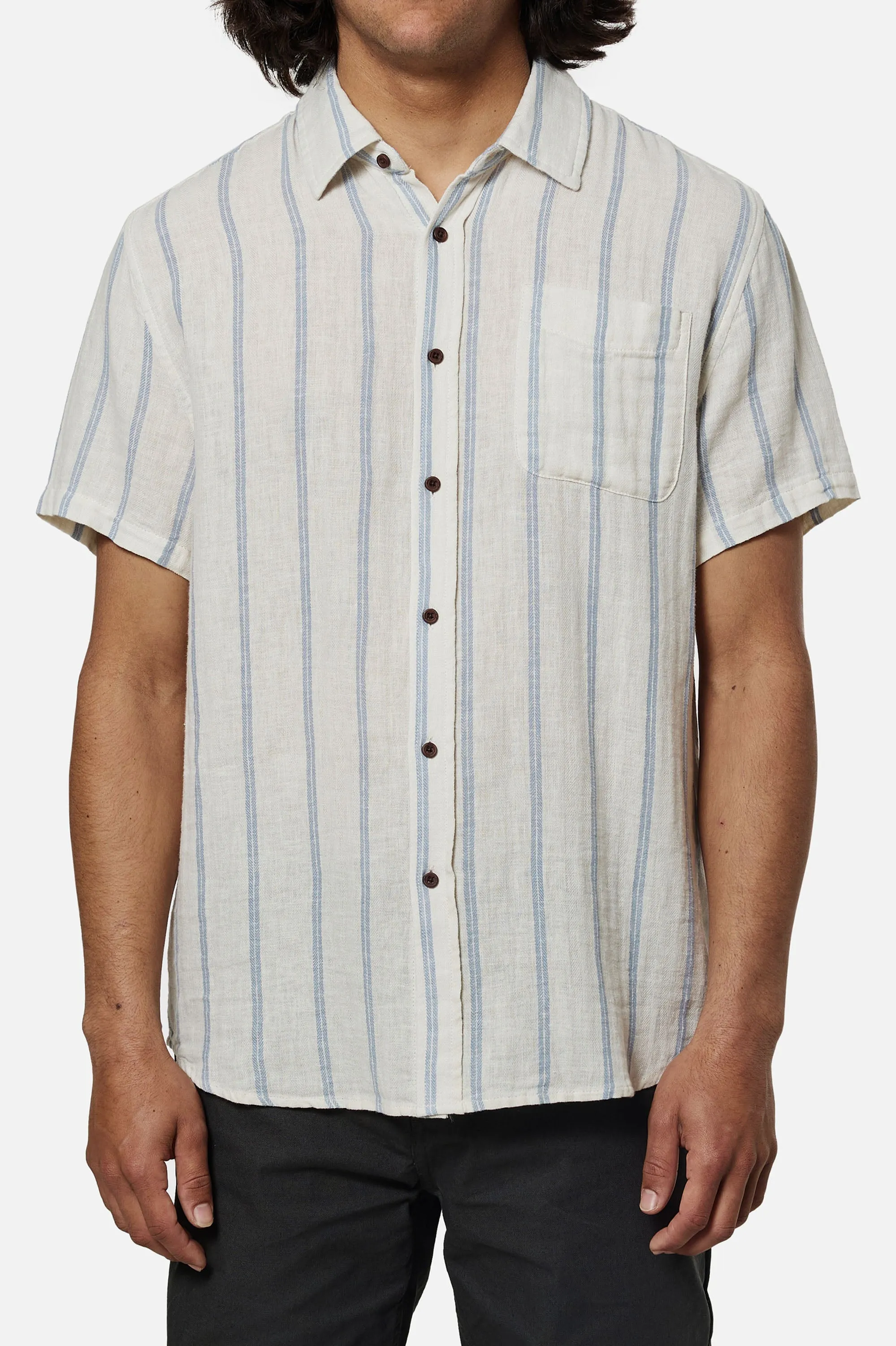 KATIN ALAN STRIPE SHIRT - VINTAGE WHITE sold by Sun Diego Boardshops
