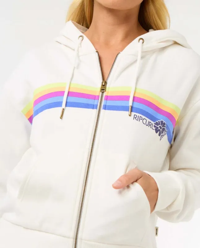Rip Curl Surfarama Zip Through - BONE sold by Sun Diego Boardshops