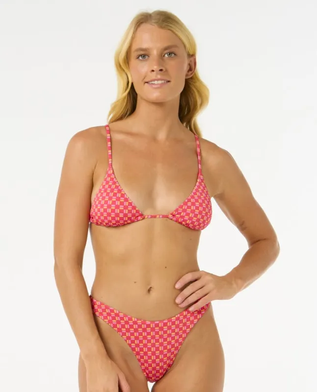 Rip Curl Shell Cove Sliding Triangle Bikini Top - RED sold by Sun Diego Boardshops