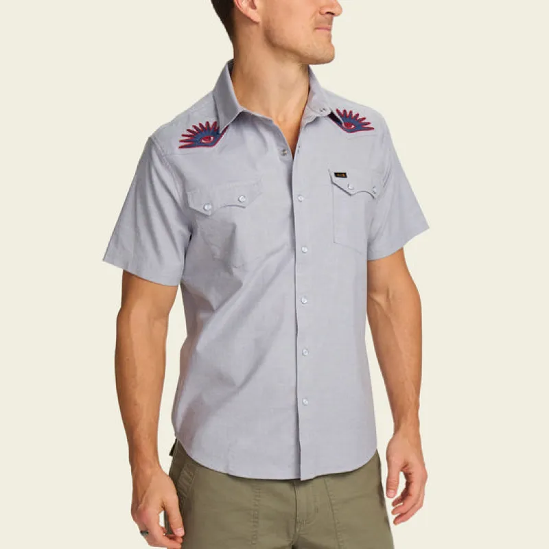 HOWLER BROS Crosscut Deluxe Shortsleeve Shirt - LIGHT GREY sold by Sun Diego Boardshops