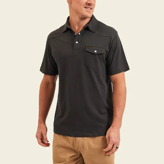 HOWLER BROS Ranchero Polo - ANTIQUE BLACK sold by Sun Diego Boardshops