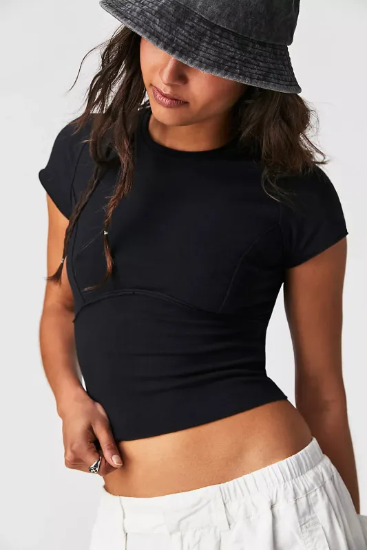 Free People We The Free Protagonist Tee - BLACK sold by Sun Diego Boardshops