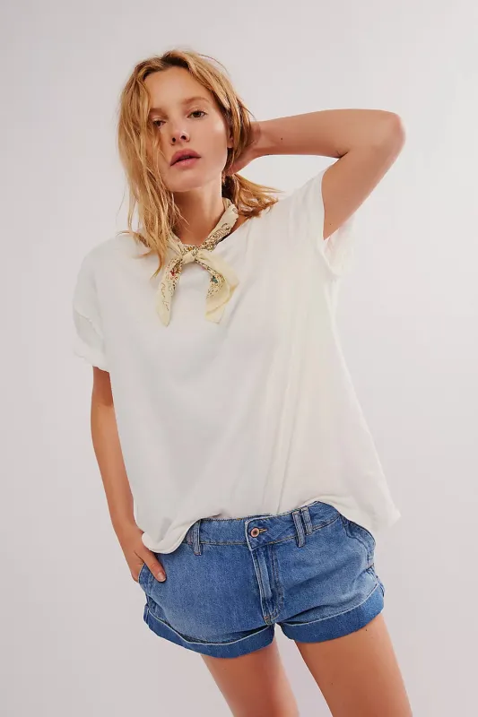 Free People We The Free Nina Tee - IVORY sold by Sun Diego Boardshops