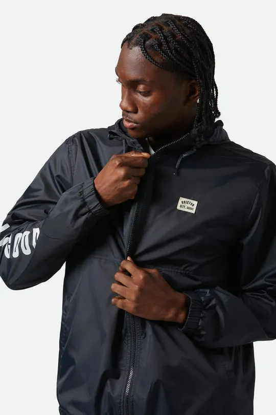 Brixton Claxton Woodburn Lightweight Jacket - BLACK sold by Sun Diego Boardshops product image thumbnail 2