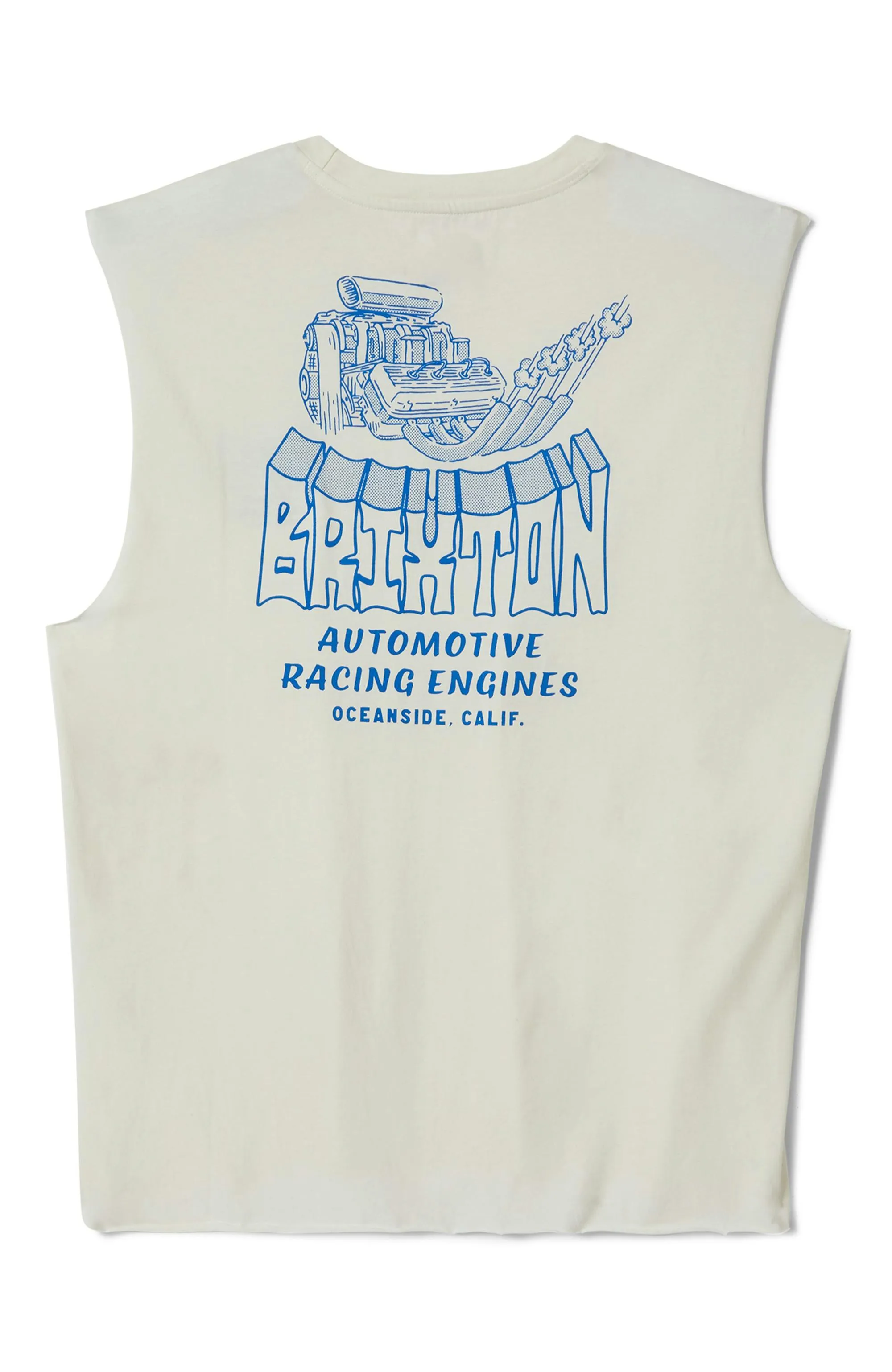 Brixton Horsepower S/S Standard T-Shirt - WHITE sold by Sun Diego Boardshops