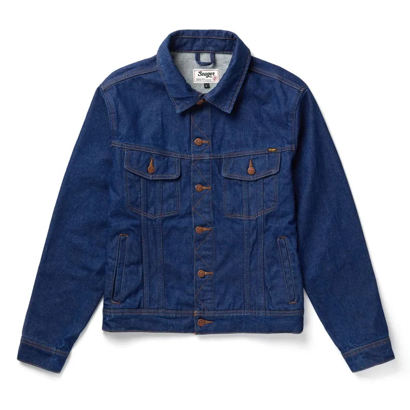 Seager Freewheelin' Denim Jacket - RINSED INDIGO sold by Sun Diego Boardshops