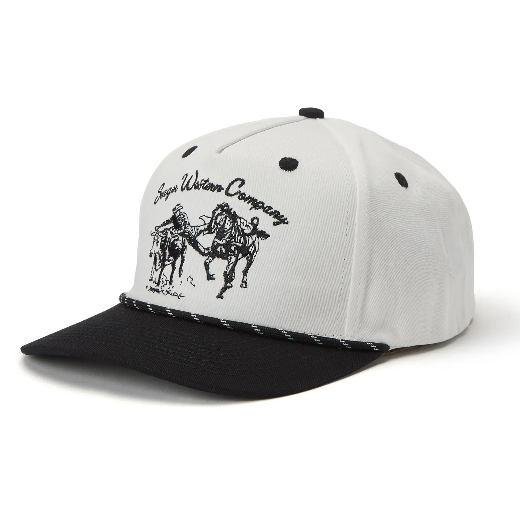 Seager Los Rios Canvas Snapback - CREAM/ BLACK sold by Sun Diego Boardshops
