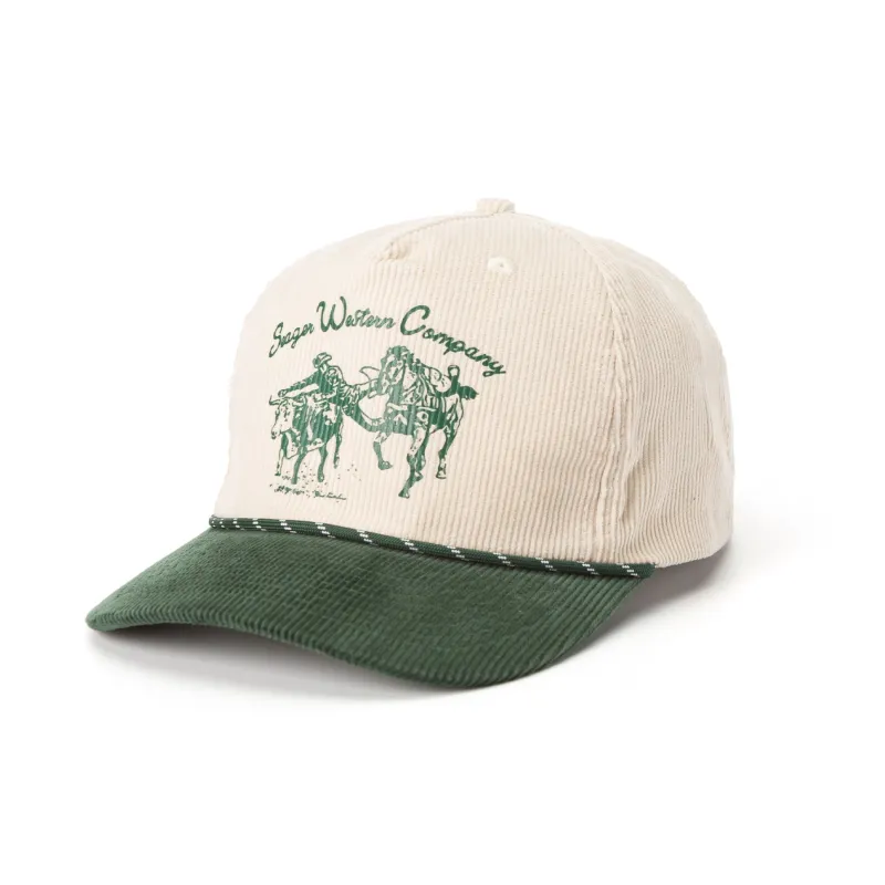 Seager Los Rios Corduroy Snapback - Natural Green sold by Sun Diego Boardshops