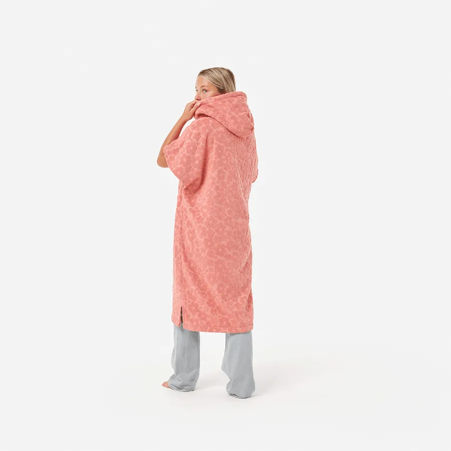 SLOWTIDE Ginny Extra-Warm Poncho - GUAVA sold by Sun Diego Boardshops product image thumbnail 2