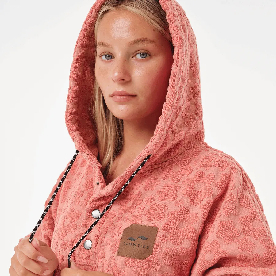 SLOWTIDE Ginny Extra-Warm Poncho - GUAVA sold by Sun Diego Boardshops product image thumbnail 3