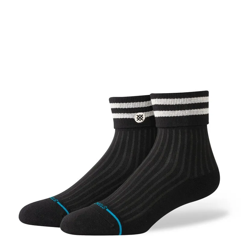 Stance Cotton Quarter Light Cushion Socks - BLACK sold by Sun Diego Boardshops
