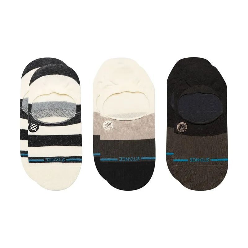 Stance Cotton Punked No Show Socks 3 Pack - BLACK sold by Sun Diego Boardshops
