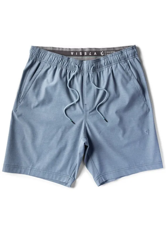 Vissla Hemp No See Ums Eco 18" Elastic Hybrid Walkshort - SLATE sold by Sun Diego Boardshops