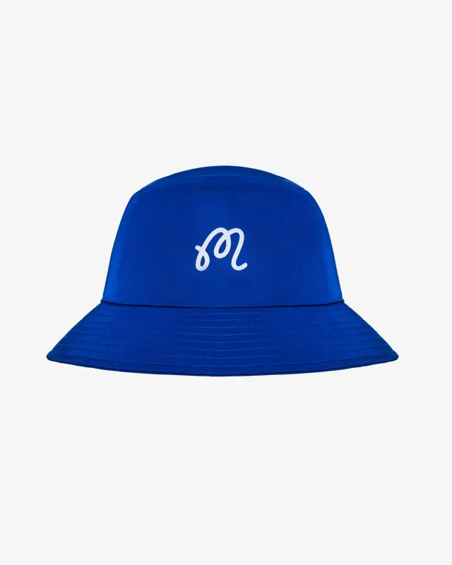 Malbon Menton Nylon Bucket Hat - Blue sold by Sun Diego Boardshops