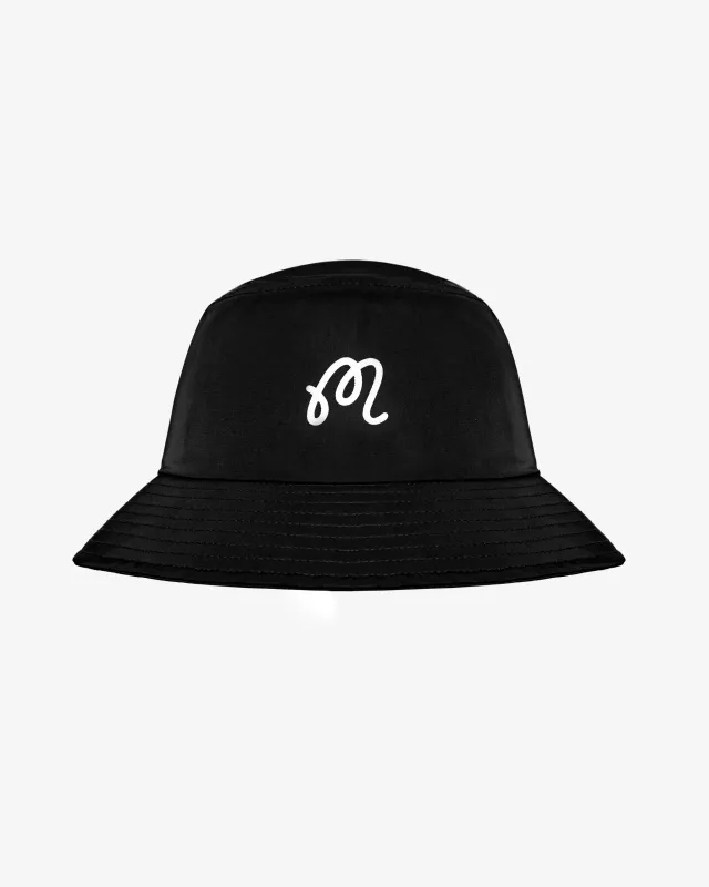 Malbon Golf Menton Nylon Bucket Hat - BLACK sold by Sun Diego Boardshops