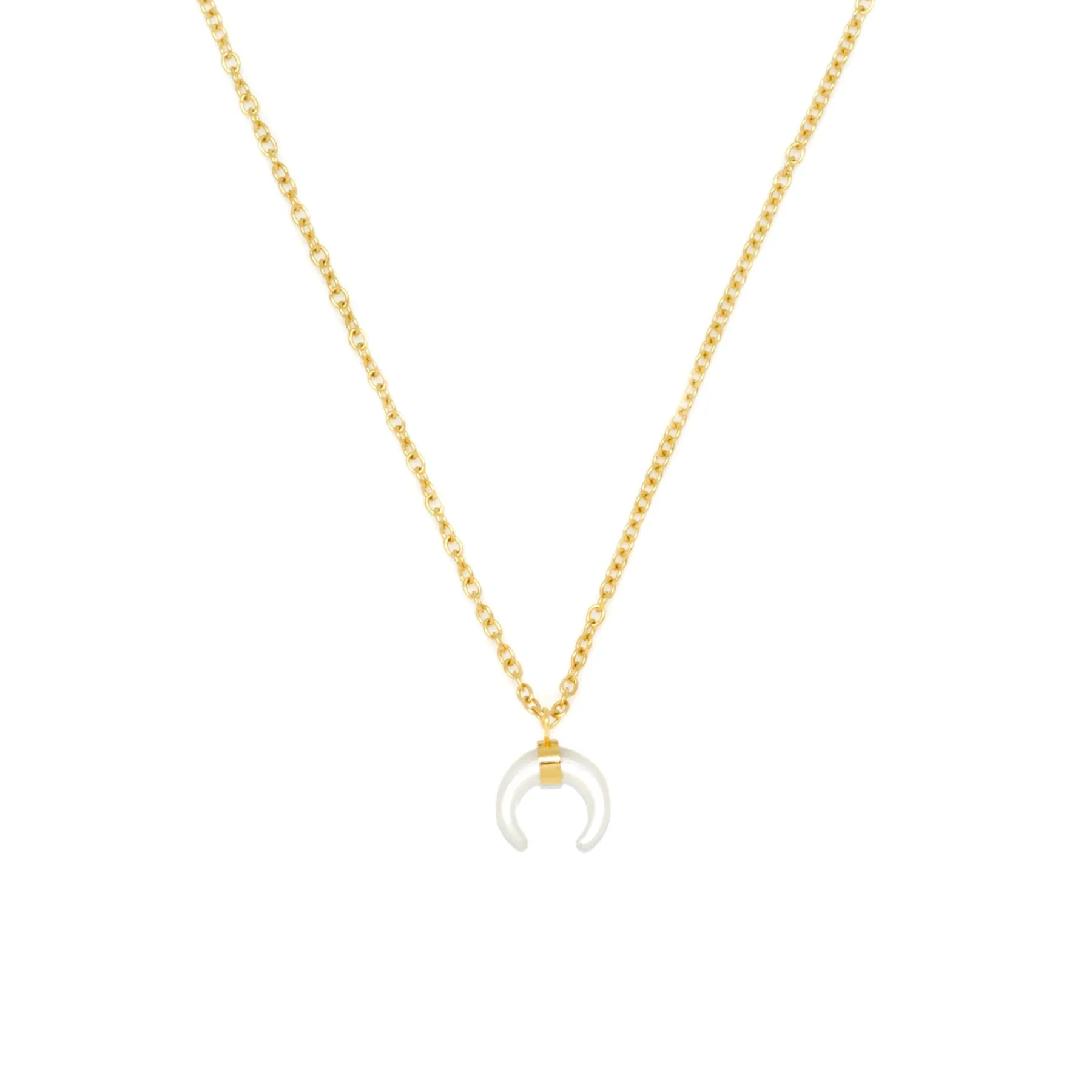 Salty Cali Mother Pearl Horn Necklace - NA sold by Sun Diego Boardshops