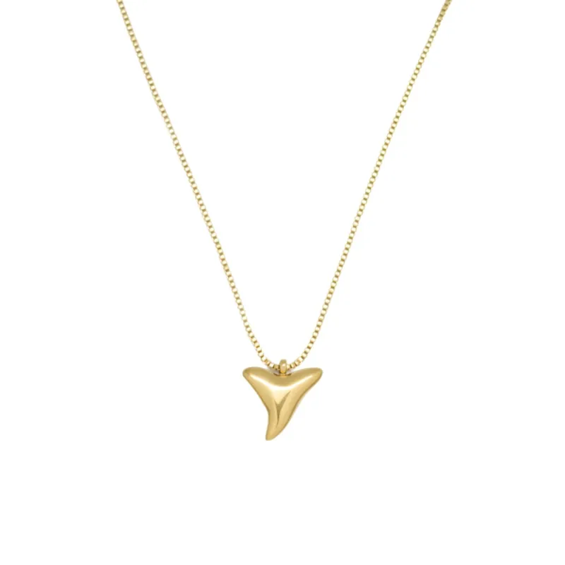Salty Cali Shark Tooth Necklace - GOLD sold by Sun Diego Boardshops