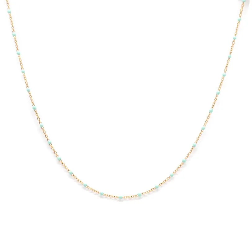Salty Cali Sweet Dots Necklace - AQUA sold by Sun Diego Boardshops