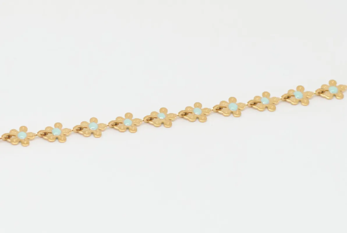 Salty Cali Bloom Bracelet - AQUA made by Salty Cali