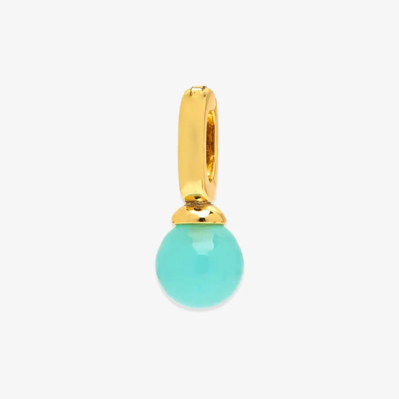 Pura Vida Harper Chalcedony Bead Charm - GOLD sold by Sun Diego Boardshops