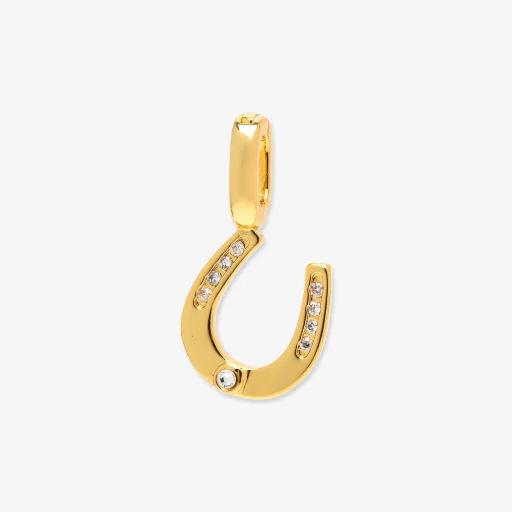 Pura Vida Harper Horseshoe Charm - GOLD sold by Sun Diego Boardshops