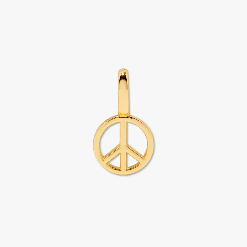 Pura Vida Harper Peace Sign Charm - GOLD sold by Sun Diego Boardshops