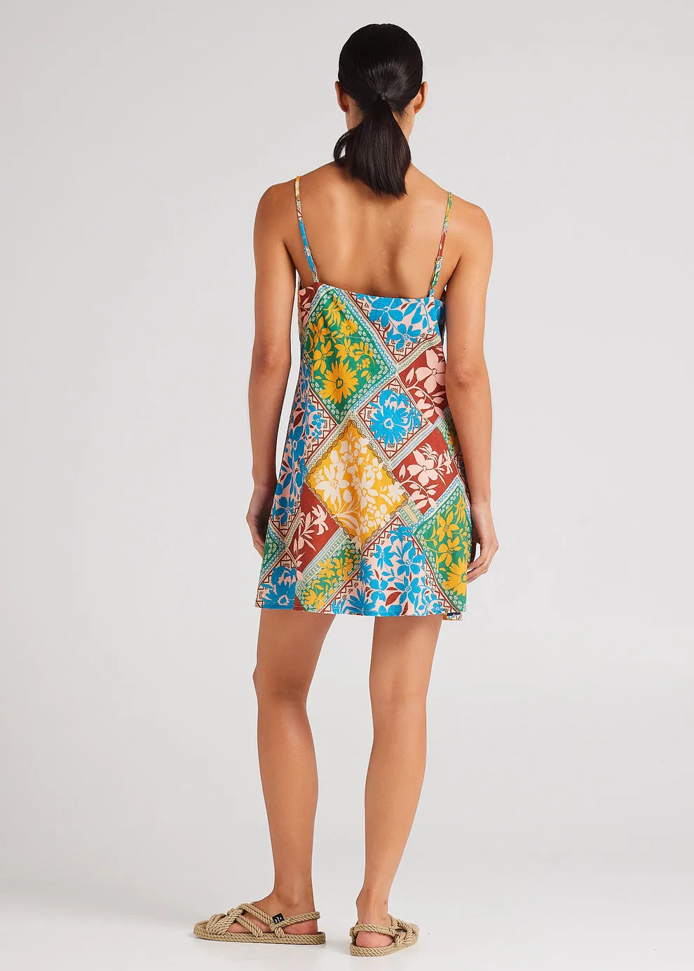 Poolside Paradiso Wildflower Slip Bias Dress - SUNSHINE sold by Sun Diego Boardshops product image thumbnail 3