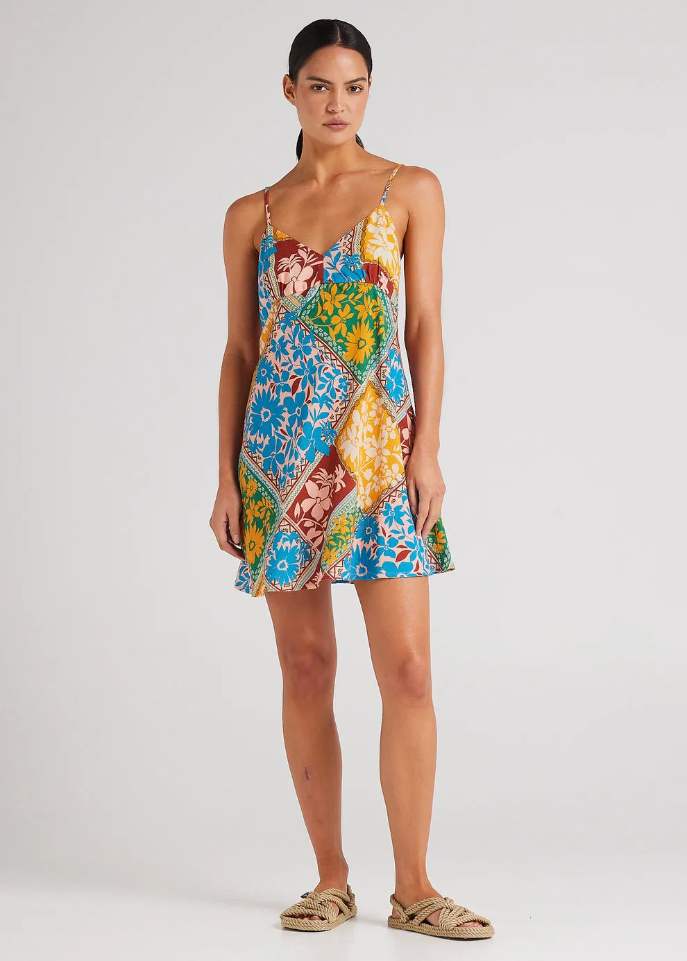 Poolside Paradiso Wildflower Slip Bias Dress - SUNSHINE sold by Sun Diego Boardshops product image thumbnail 2