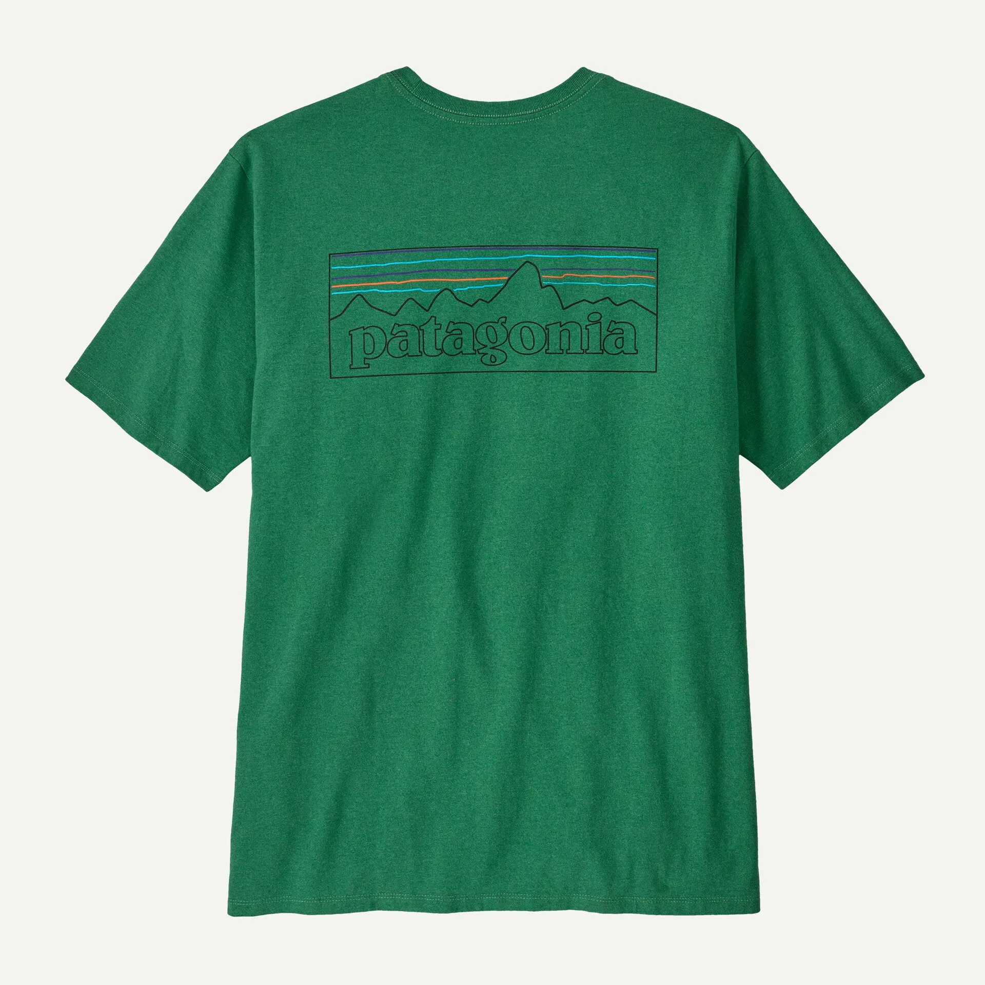 Patagonia Men's P-6 Logo Responsibili-Tee - GREEN sold by Sun Diego Boardshops