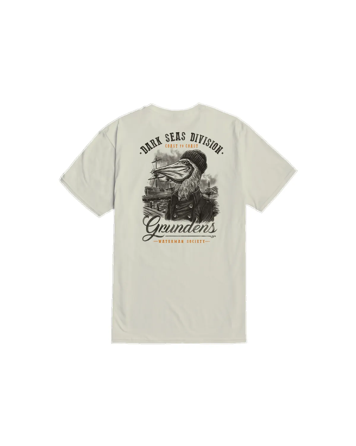 Dark Seas Portsmith Premium T-Shirt - CREAM sold by Sun Diego Boardshops