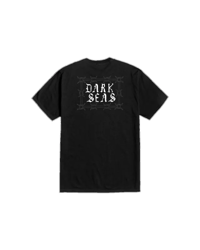 Dark Seas Keep Out Stock T-Shirt - BLACK sold by Sun Diego Boardshops