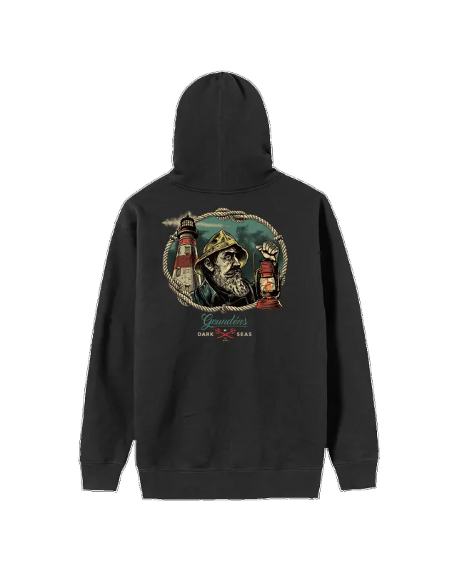 Dark Seas Watchman Pullover - BLACK made by Sun Diego Boardshops