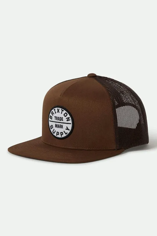 Brixton Oath Trucker Hat - PINECONE BROWN sold by Sun Diego Boardshops