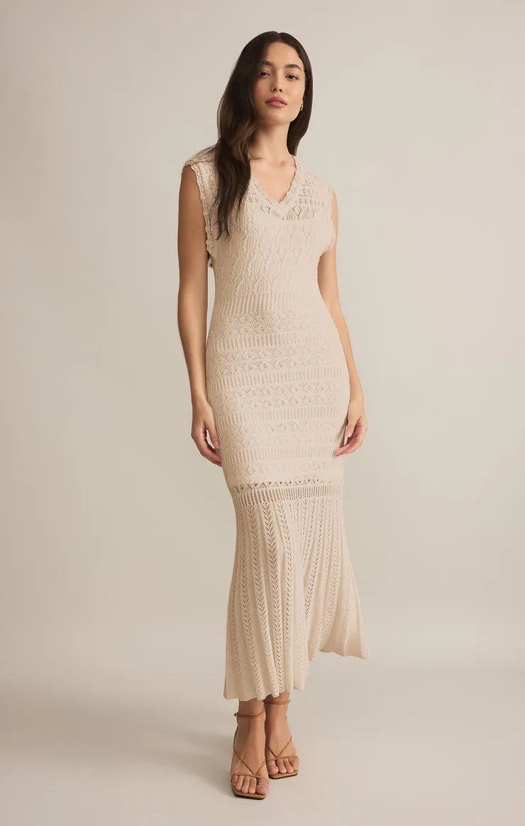 Z-Supply Marsella Crochet Midi Dress - SEA SALT sold by Sun Diego Boardshops