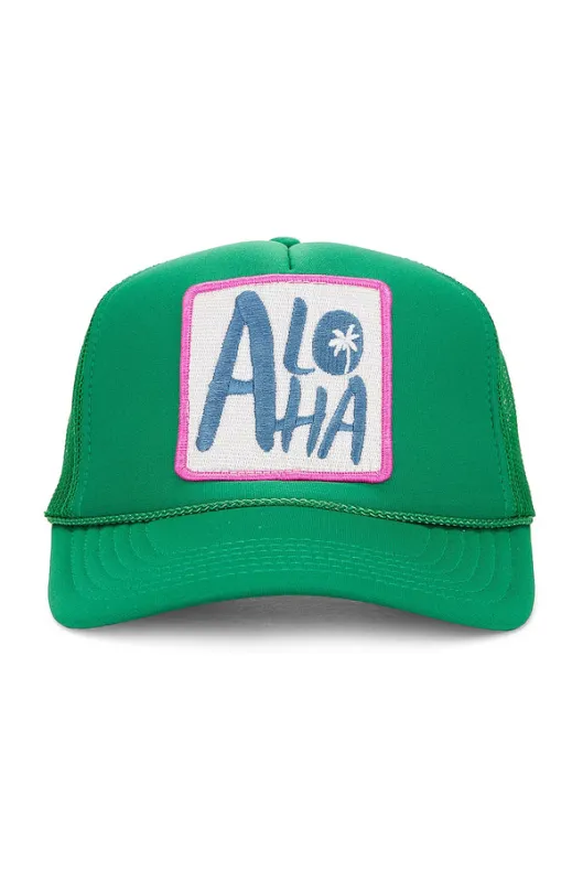 That Friday Feeling Aloha Trucker Hat - GREEN sold by Sun Diego Boardshops