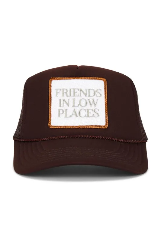 That Friday Feeling Friends in Low Places Trucker Hat - BROWN sold by Sun Diego Boardshops