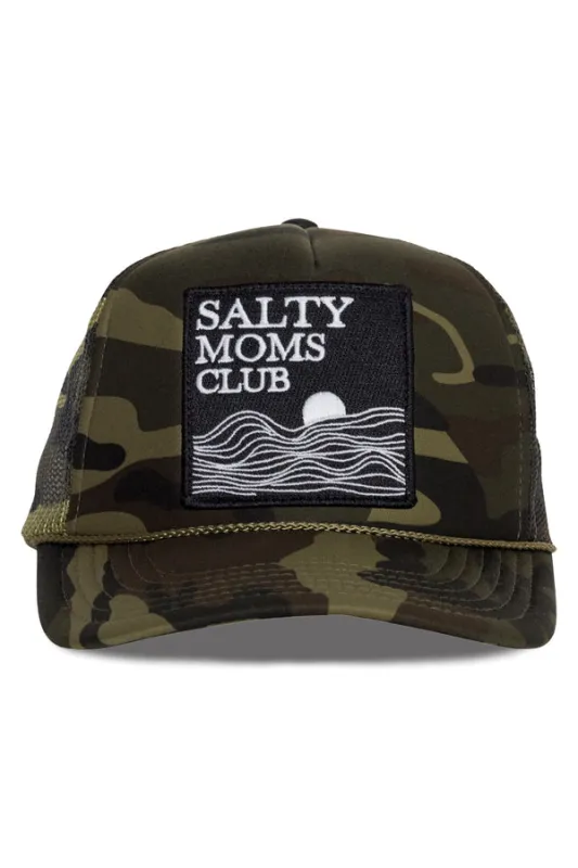 That Friday Feeling Salty Moms Trucker Hat - CAMO sold by Sun Diego Boardshops