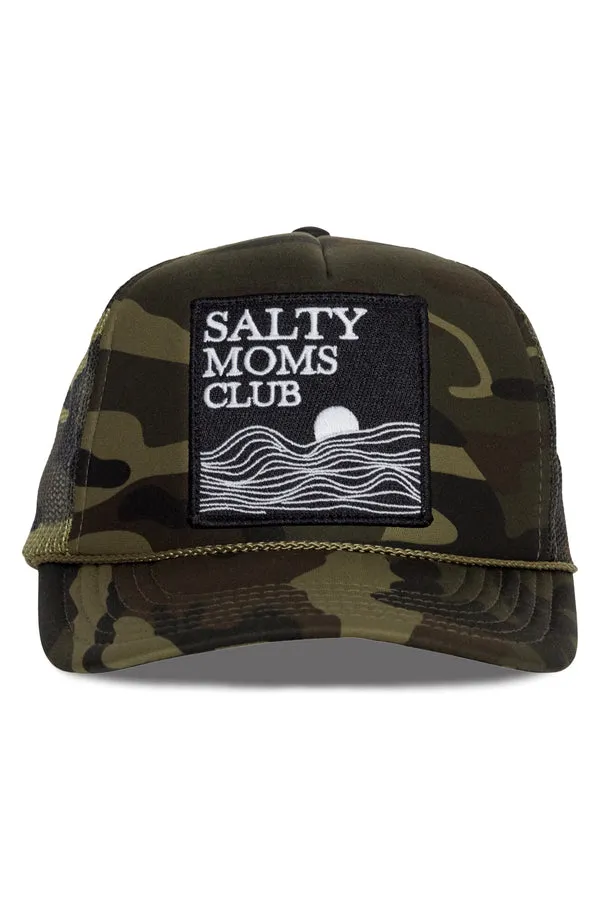 That Friday Feeling Salty Moms Trucker Hat - CAMO sold by Sun Diego Boardshops
