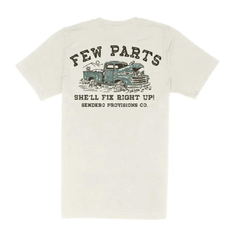 Sendero Few Parts T-Shirt - VINTAGE WHITE sold by Sun Diego Boardshops